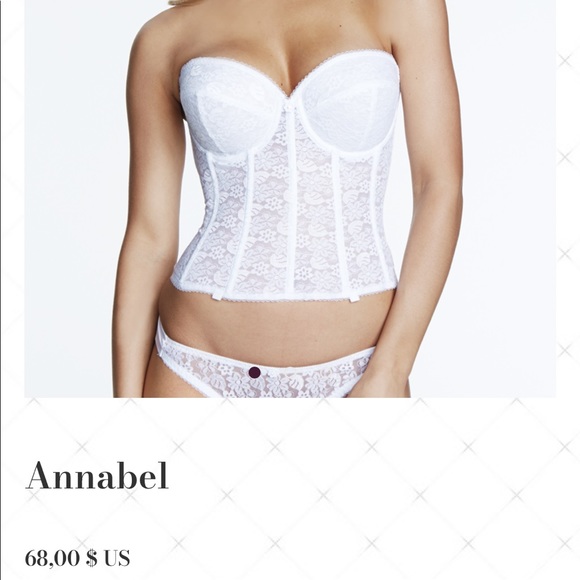 vintage white corset (strapless) - Picture 1 of 4